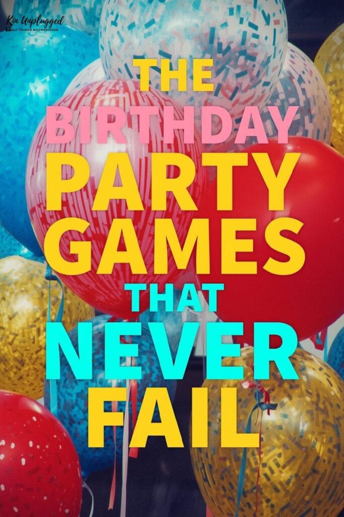 Indoor birthday party games for kids by age