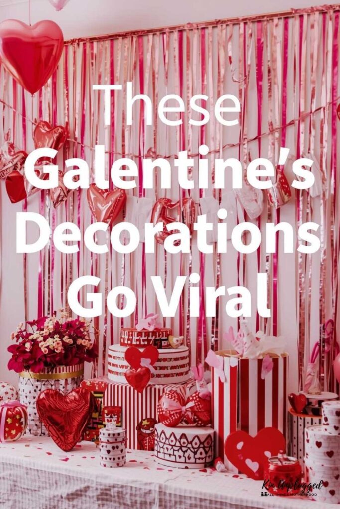 Galentine’s party decor