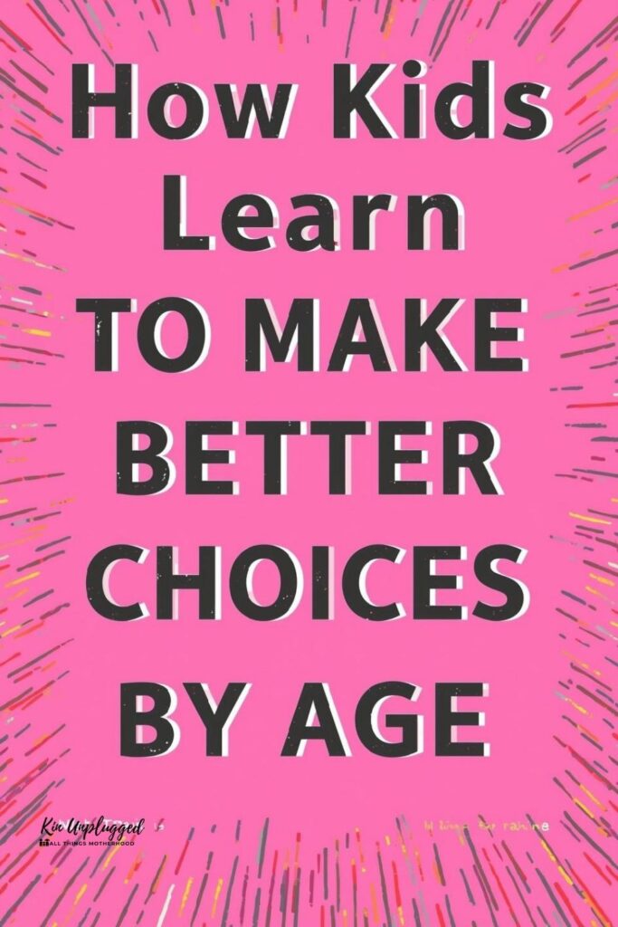 Decision making for kids worksheet