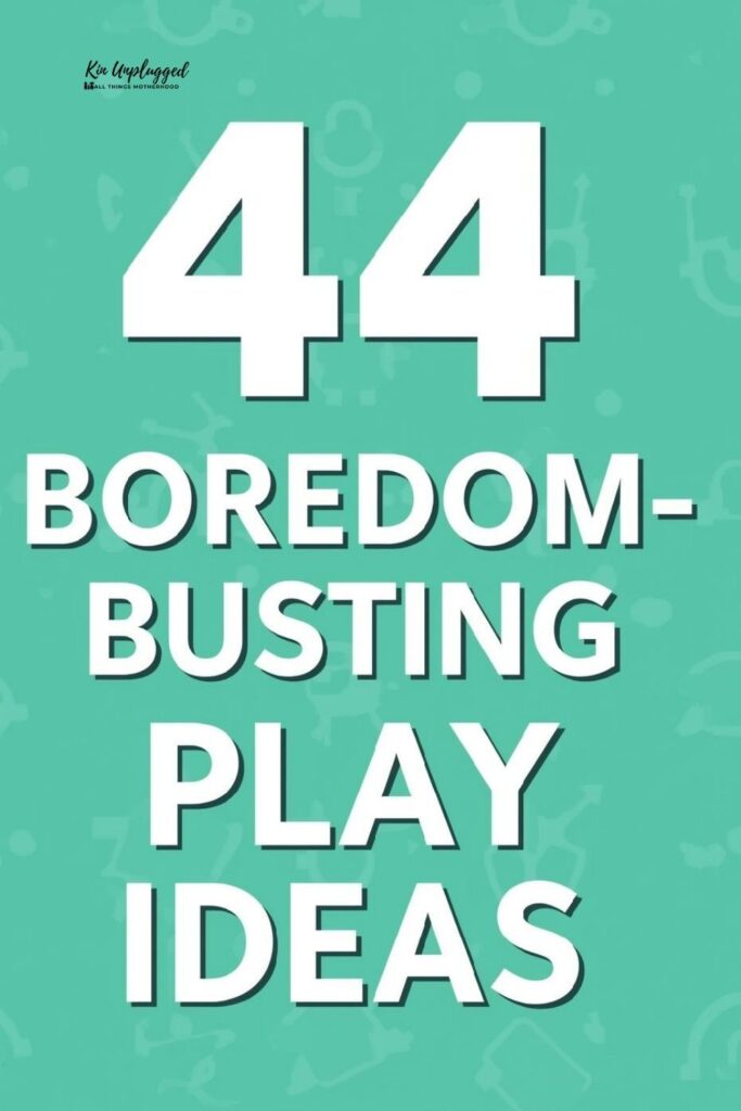 Independent play activities instead of tv for kids