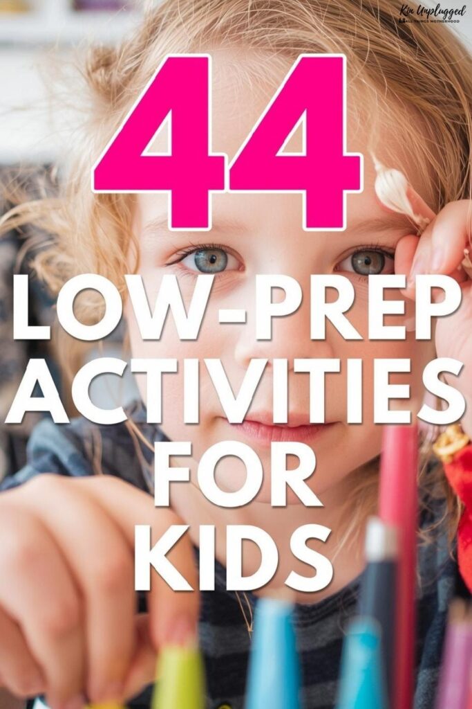 Screen-free activities for 5 year olds