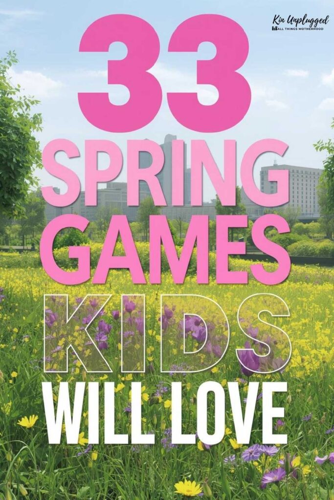 Outdoor spring games for kids