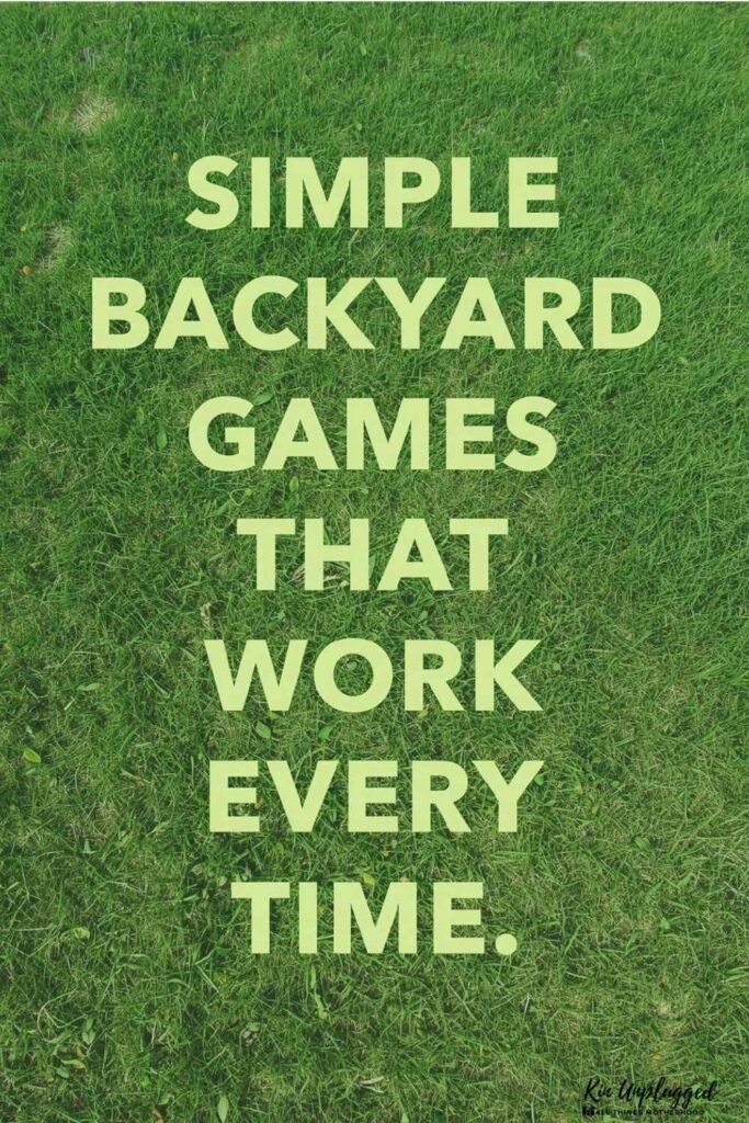 Fun, no equipment backyard games for kids
