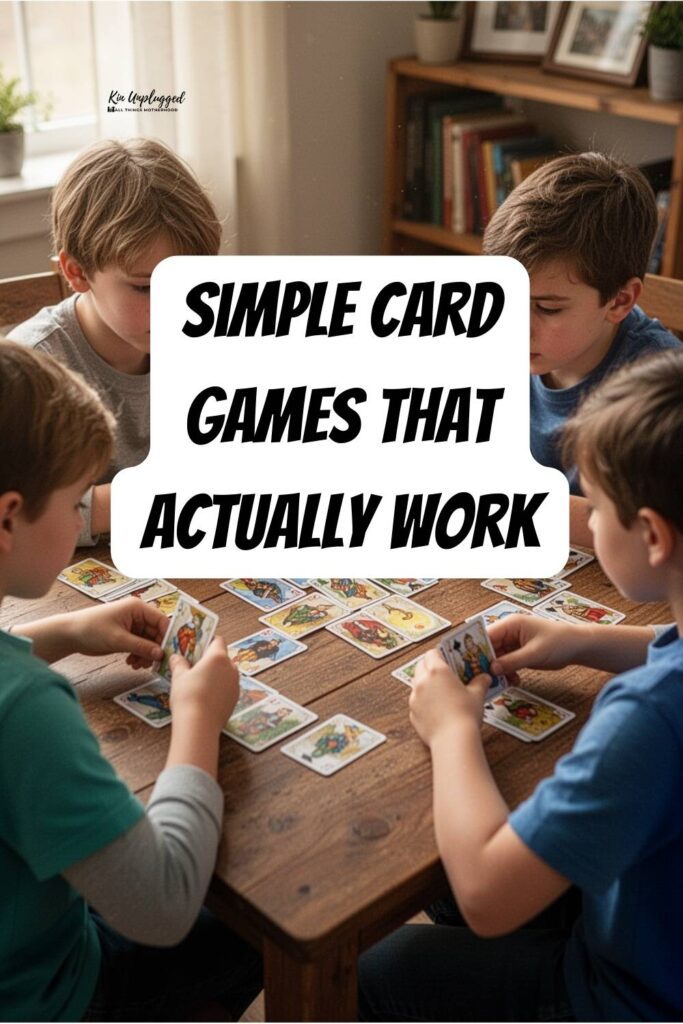 kid friendly card games with regular deck