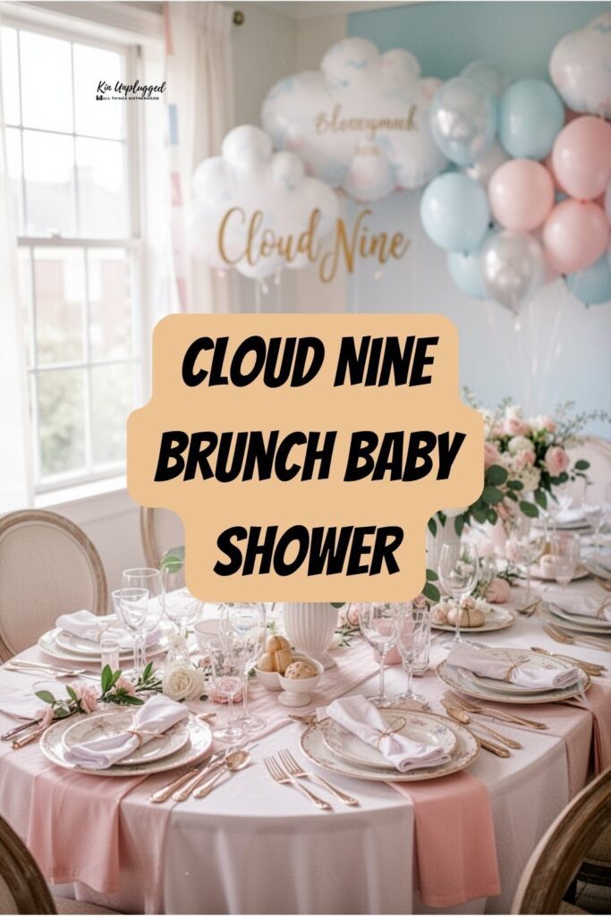 Cloud nine baby shower decorations