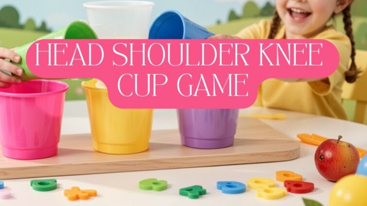 head shoulder knee cup game