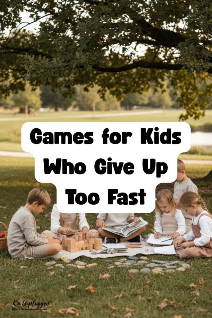 Games for kids who get frustrated easily