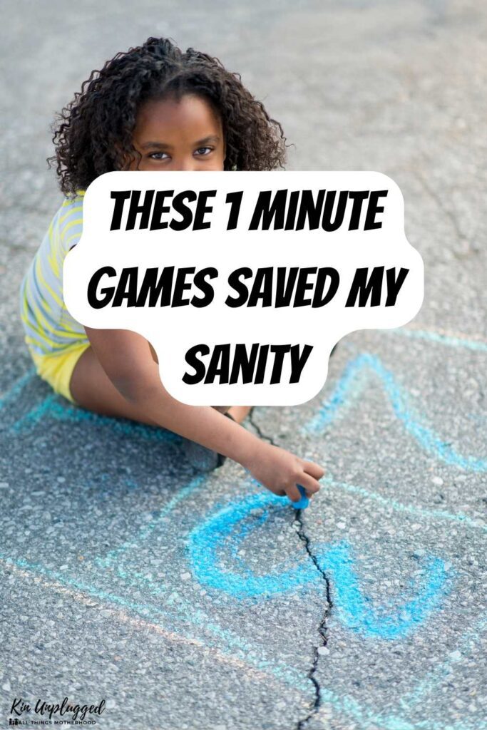 One minute games for kids outdoor
