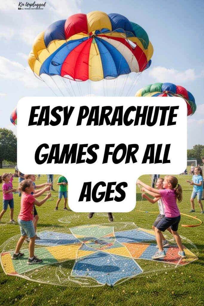parachute games for kids with balls
