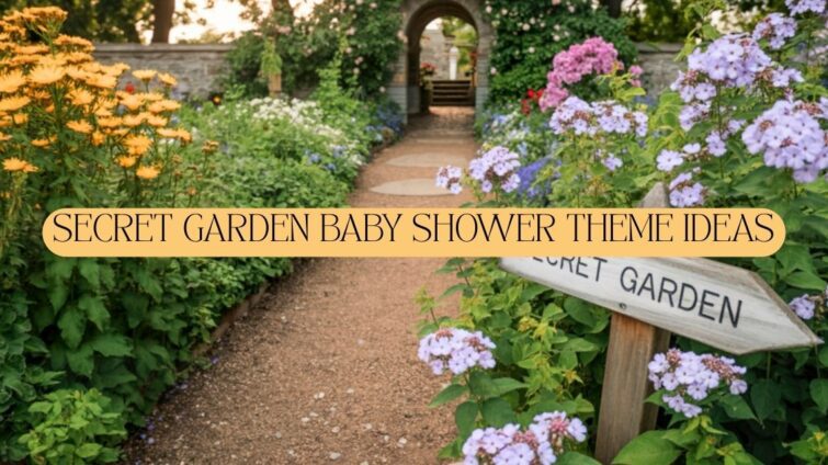 secret garden baby shower ideas