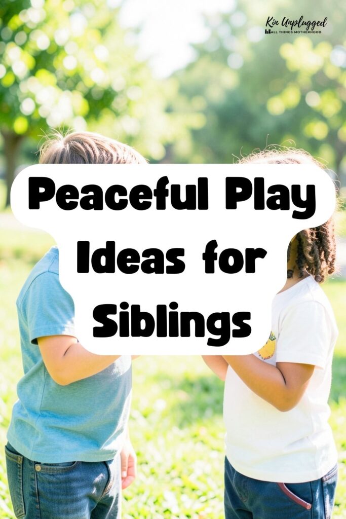 Sibling activities to stop the fighting for 2