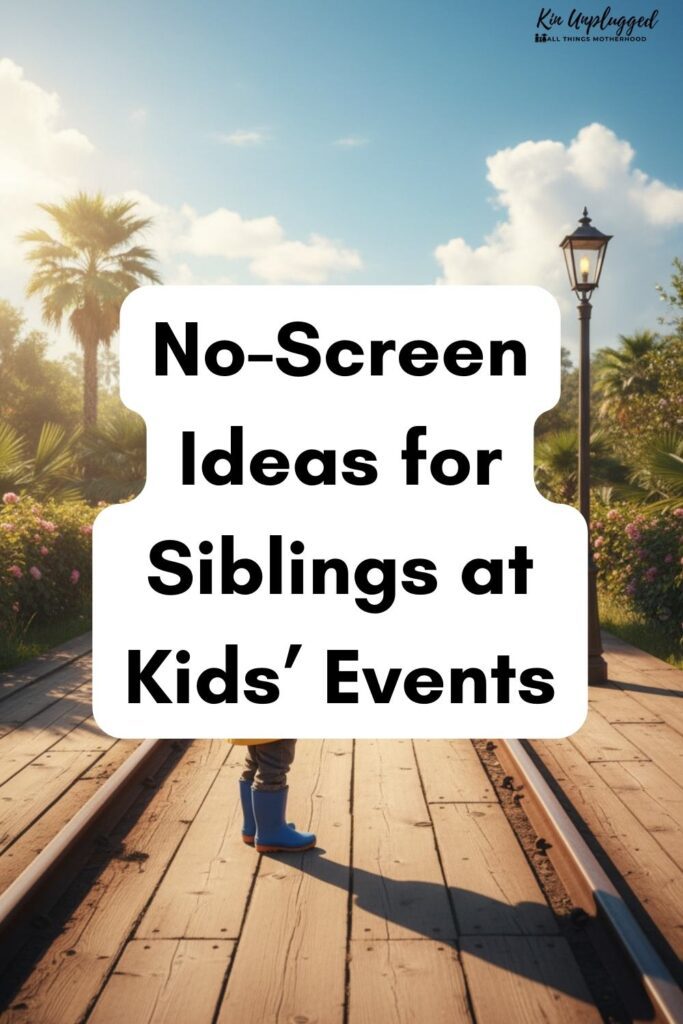 How to entertain kids at their siblings events at home