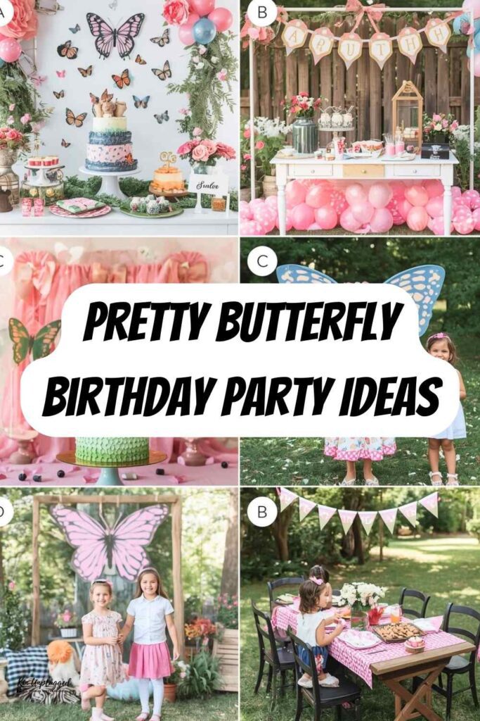 butterfly theme party for 1st birthday