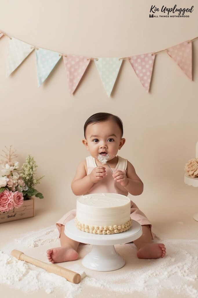 Cake smash photoshoot Ideas at home