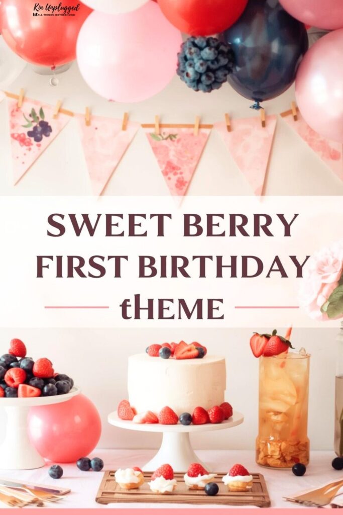 berry first birthday cake
