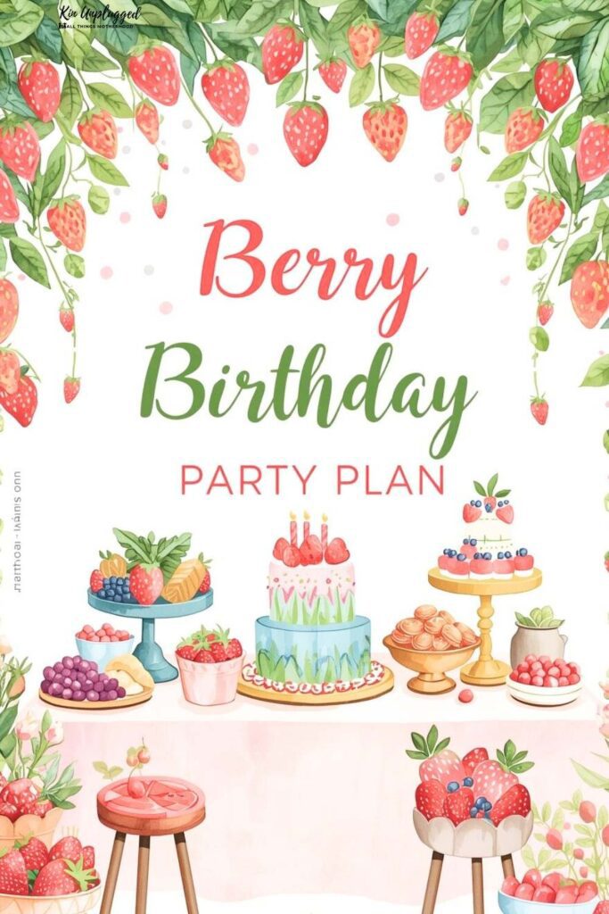 berry first birthday party theme