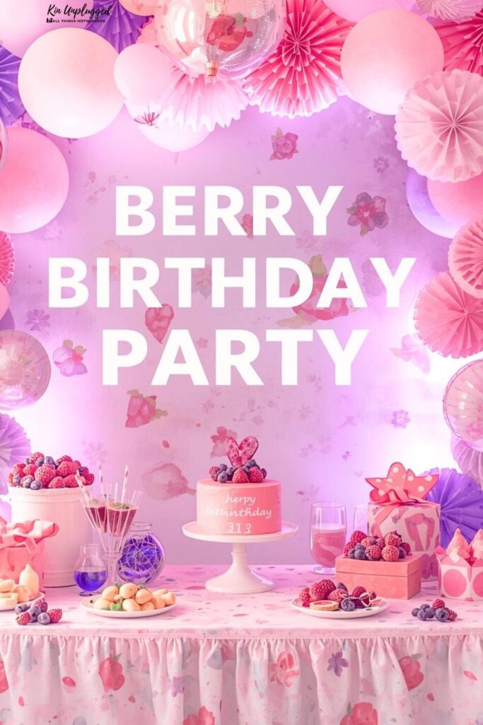 berry first birthday party theme