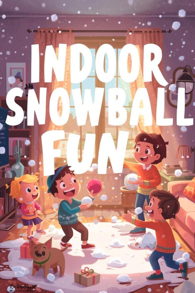 indoor fake snowball games