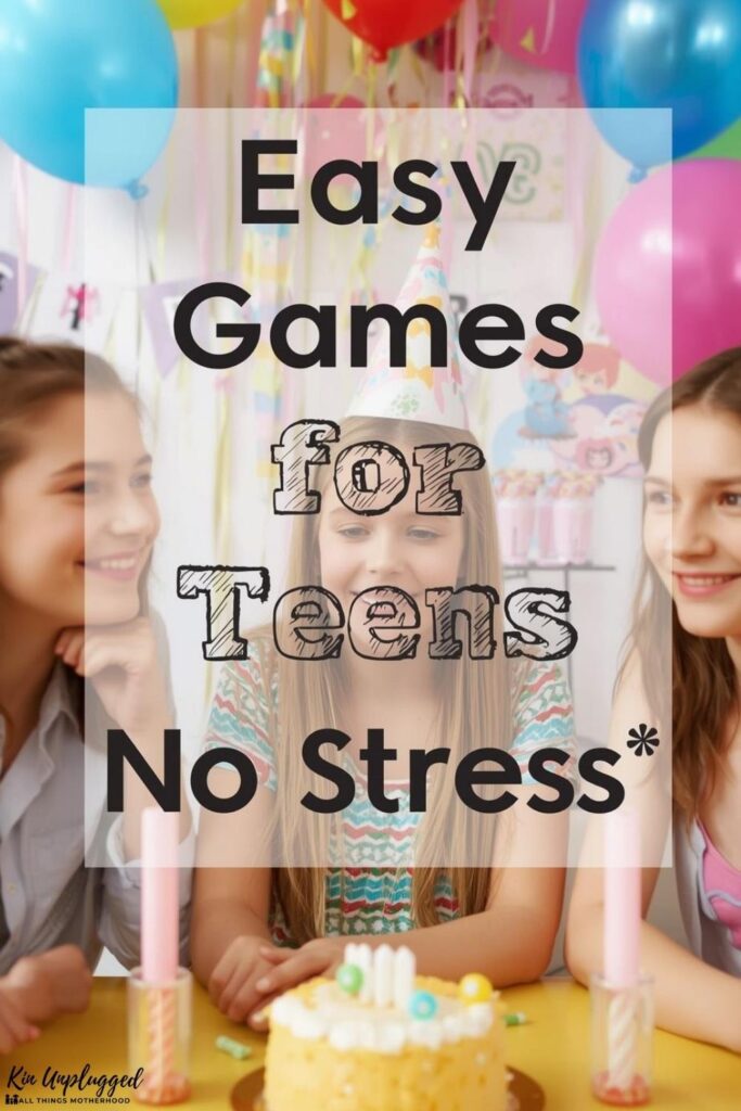 fun games for teenage birthday party