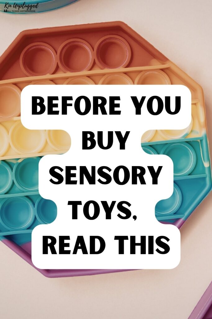 why are sensory toys good for autism