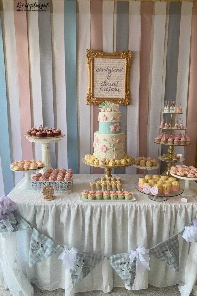 candyland dessert fantasy baby shower