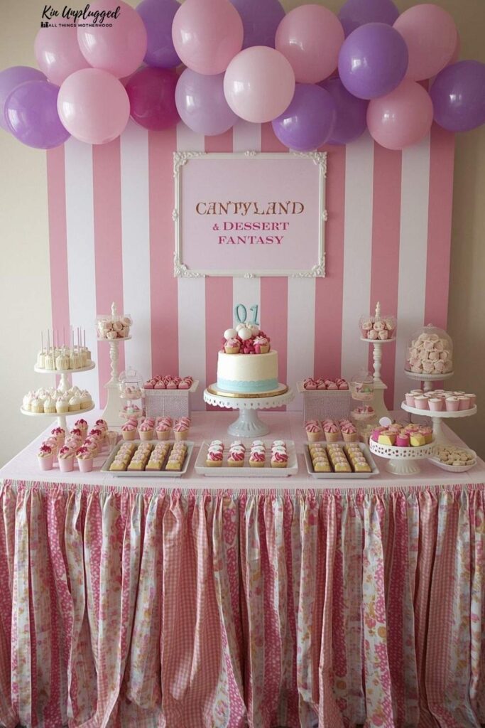candyland dessert fantasy baby shower