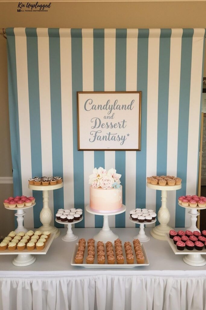 candy floss baby shower