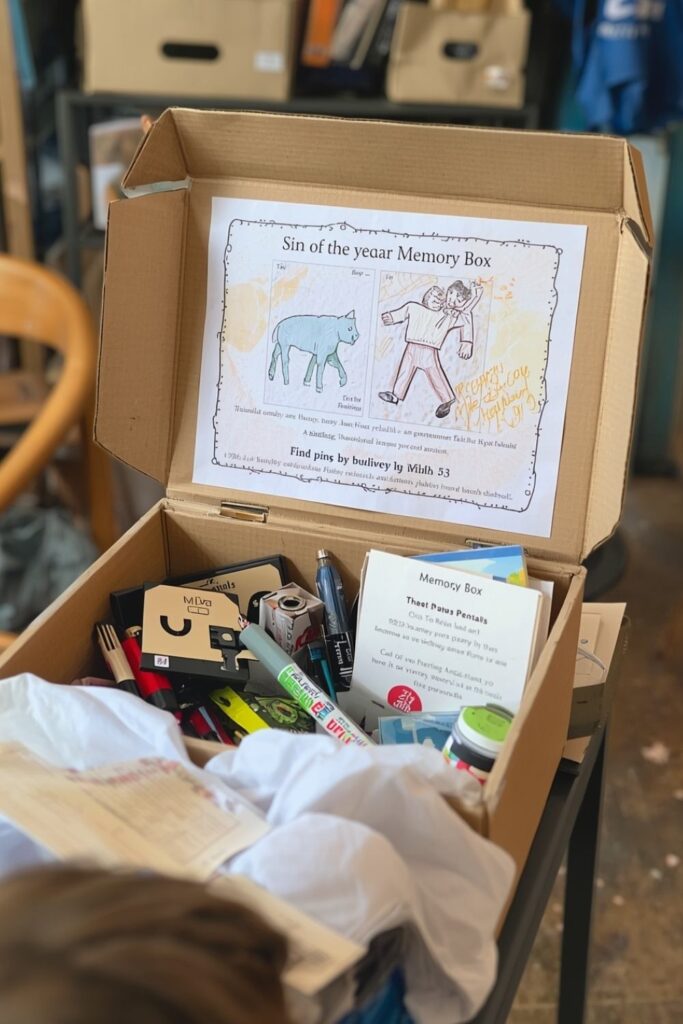 end of school year memory box ideas