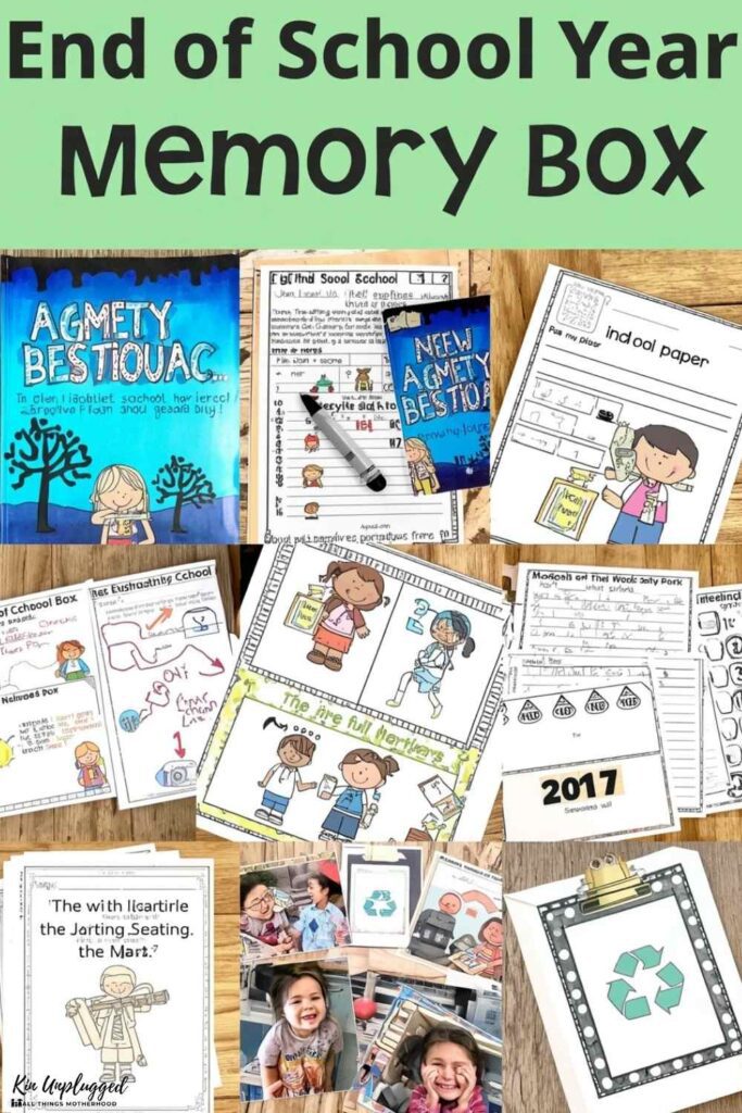end of school year memory box ideas