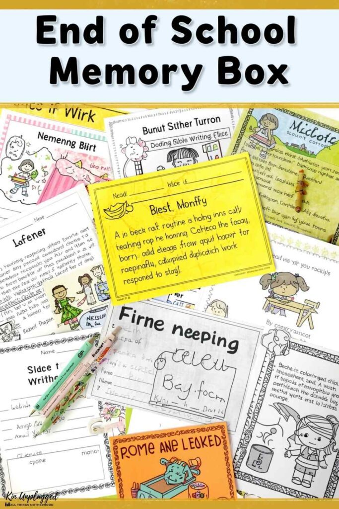 what to keep from the school year