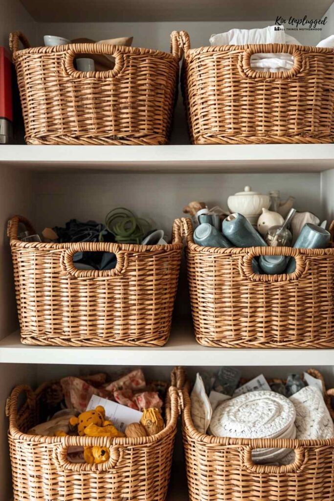 how to style open shelves living room