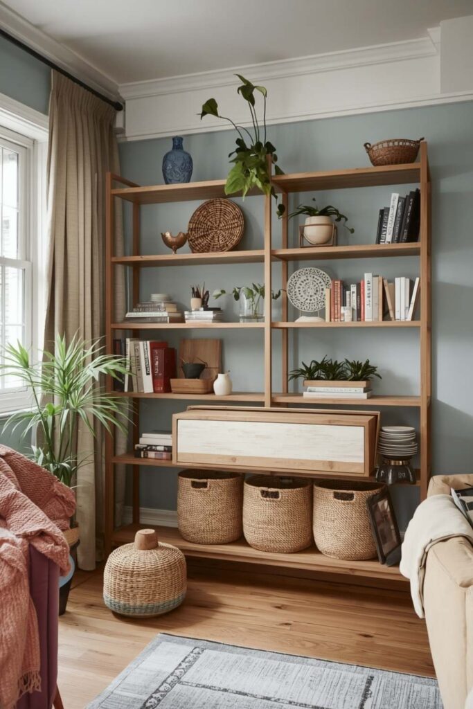 save space in a small living room