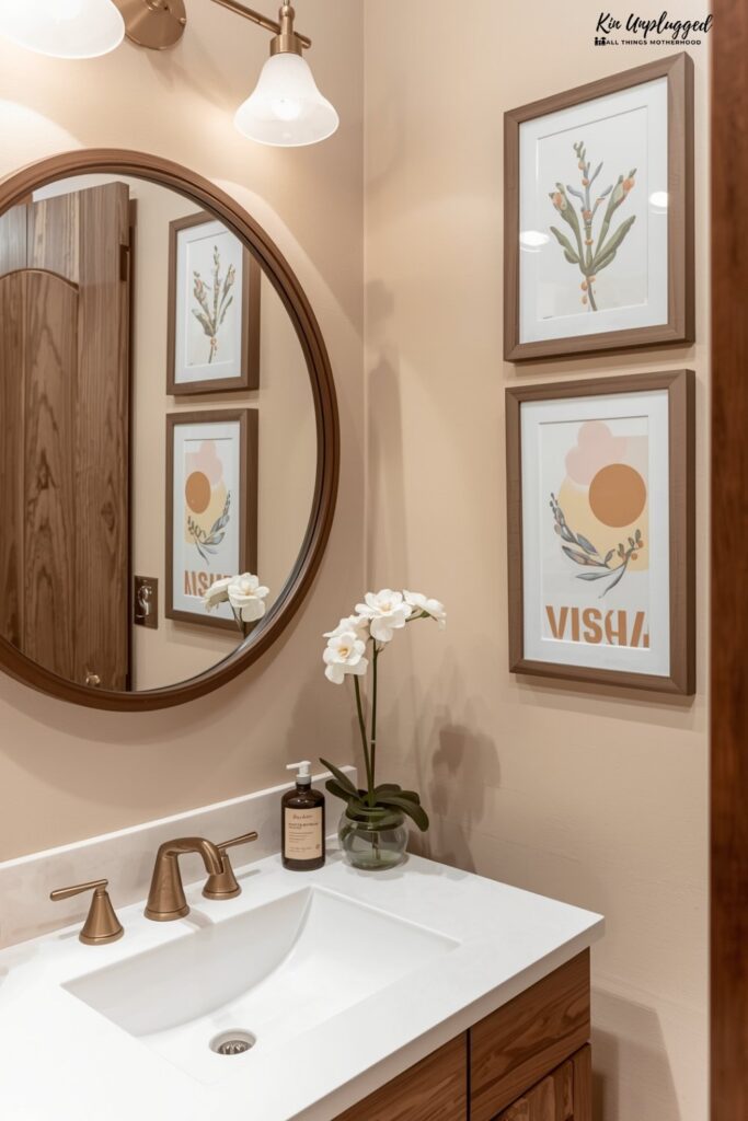 Simple earth tone bathroom ideas