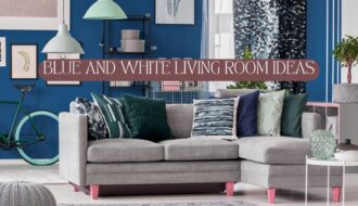 blue and white living room ideas