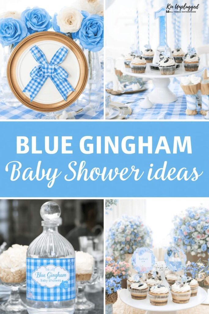 Unique Blue Gingham Baby Shower Ideas That Feel Sweet, Stylish and Fresh
