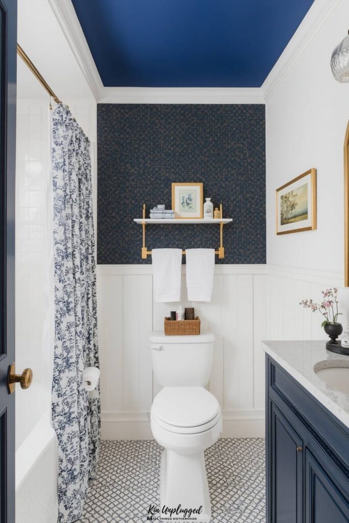 baby blue and white bathroom ideas