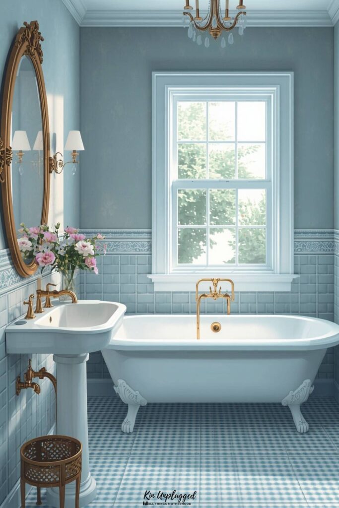 Blue and White Bathroom Ideas