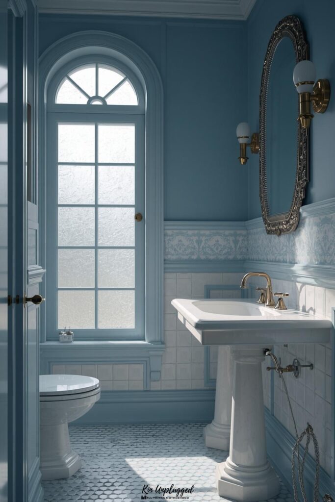 Blue and White Bathroom Ideas