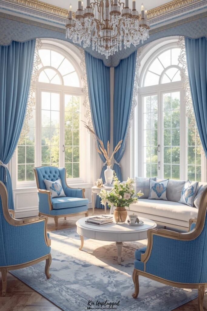 blue living room decorating ideas