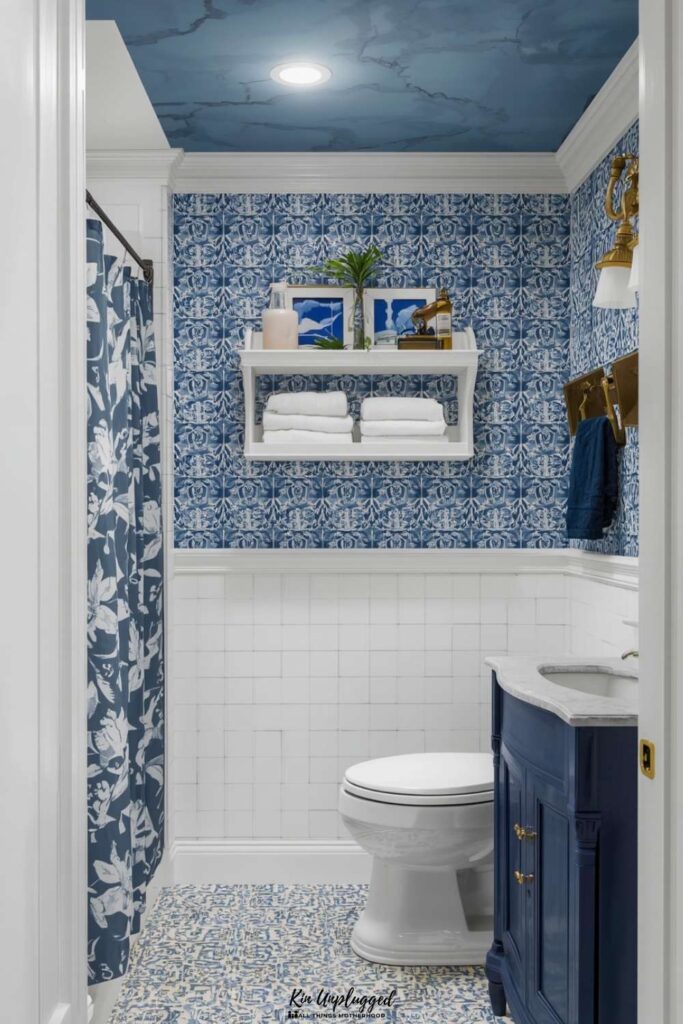 blue and white bathroom ideas for small bathrooms