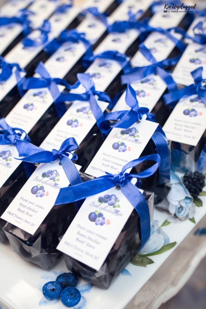 Blueberry baby shower gift ideas