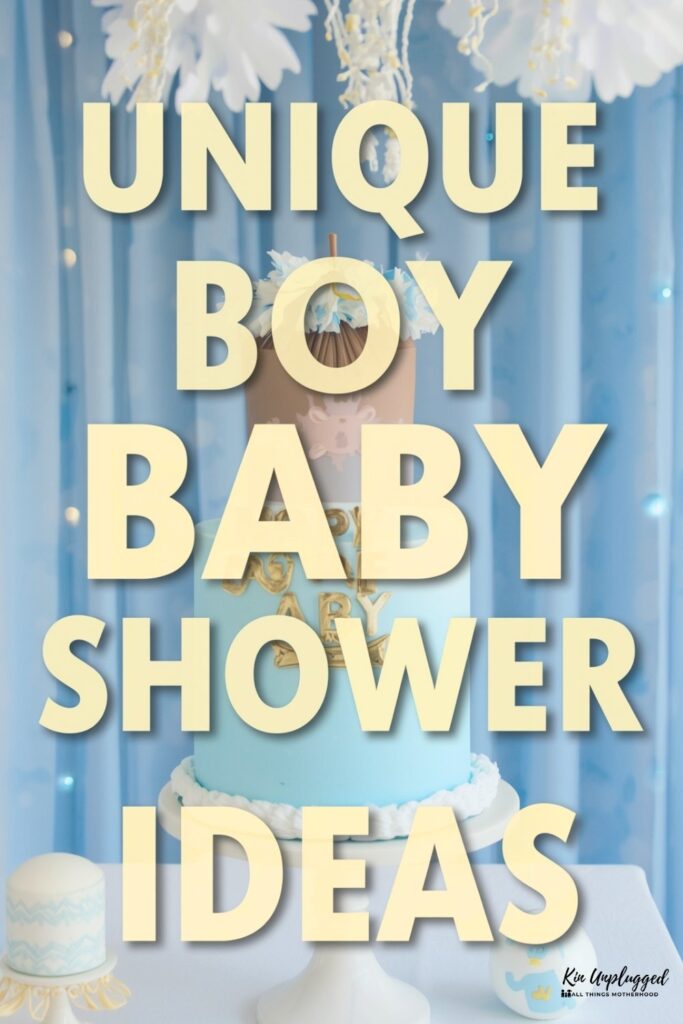 Unique boy baby shower ideas