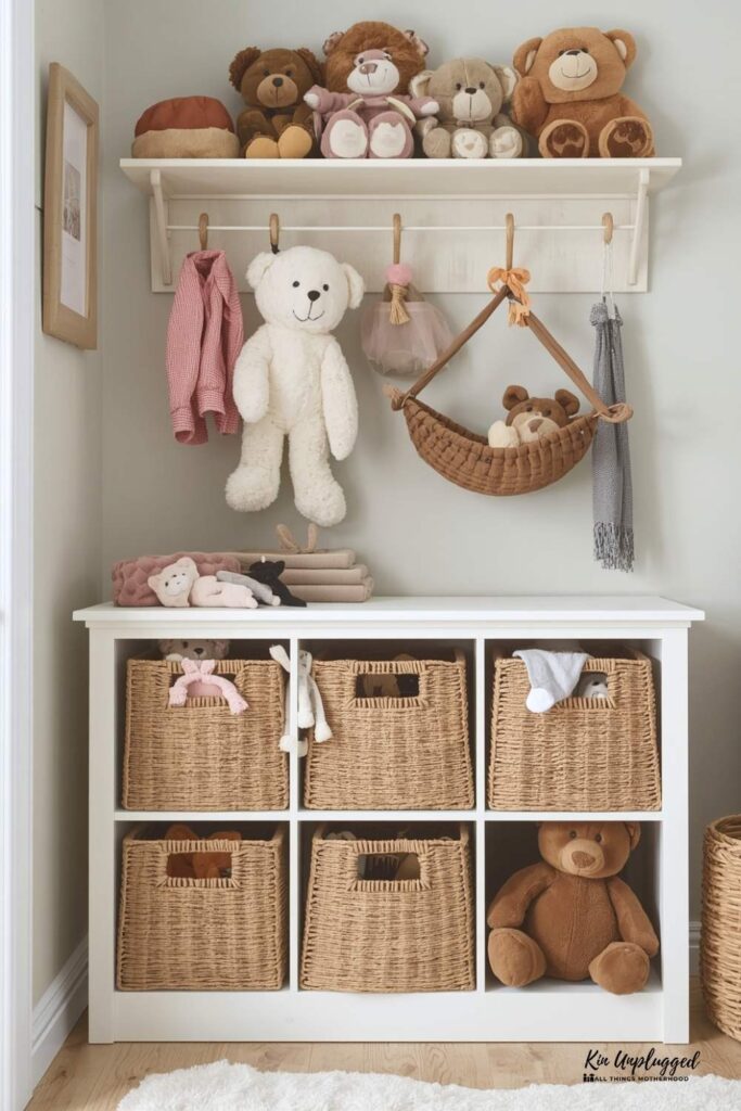Practical plush toy storage ideas