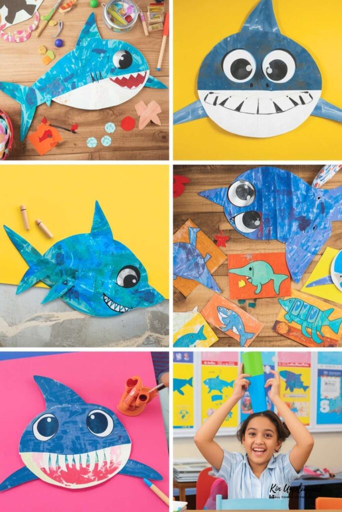 Fun Shark Kid Crafts for Shark Theme🦈🦈🦈