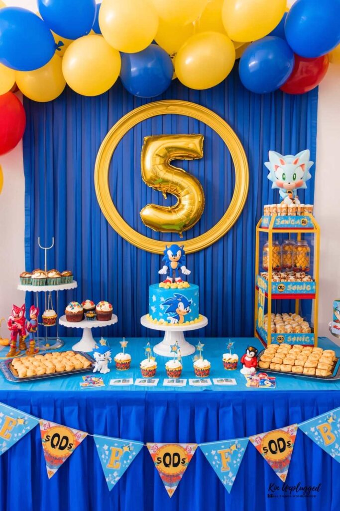 sonic themed birthday party ideas