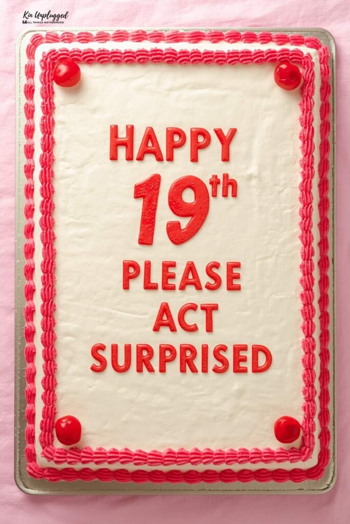 19th birthday cake ideas boy
