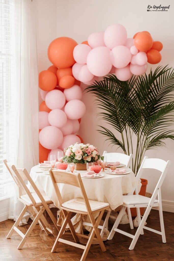 baby shower at home seating flow and setup