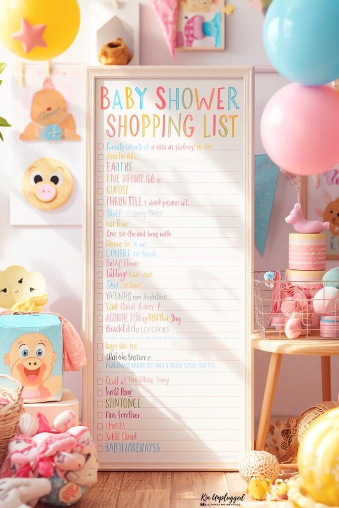 Baby Shower Shopping List for Hosts