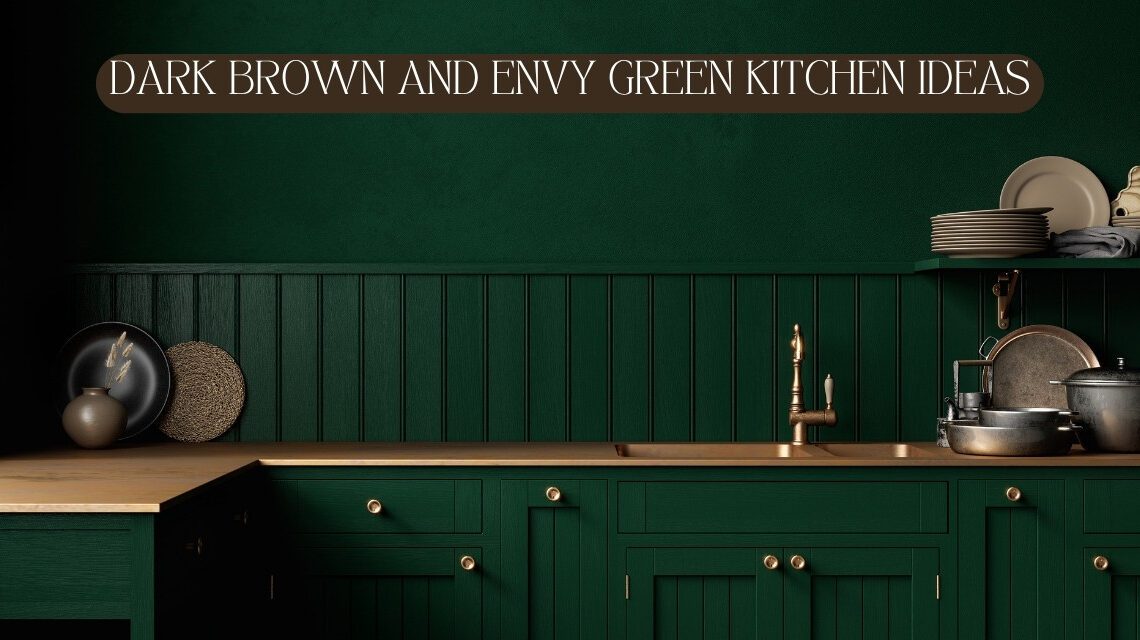 Dark Brown and Envy Green Kitchen Ideas