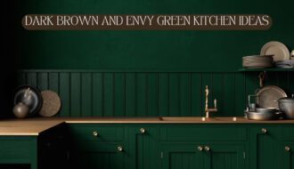 Dark Brown and Envy Green Kitchen Ideas